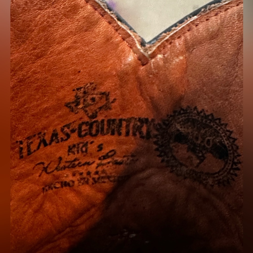 Little boy’s cowboy boots. Size 11 with lots of love left for the next cowboy.